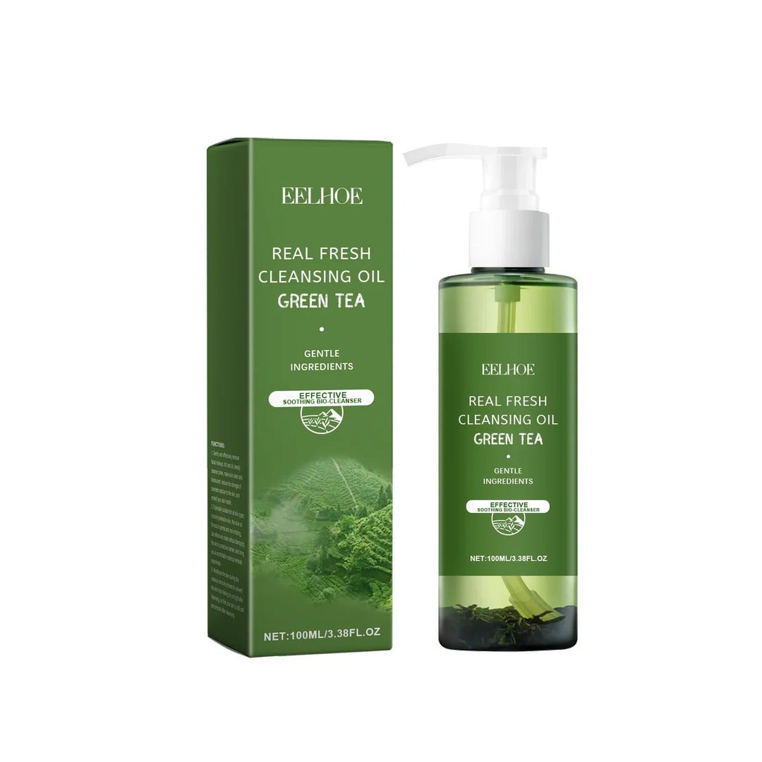 Green Tea Cleansing Oil Refreshing Oil Control Soothing Skin Exfoliation Moisturizing Face Makeup Remover Oil Skin Care 100ml