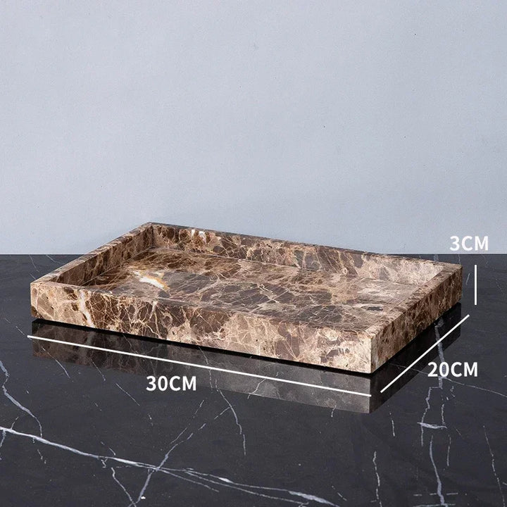 Emperador Dark Natural Marble Bathroom Set Brown Luxury Toothbrush Holder Soap Dish Soap Dispenser Bathroom Accessories
