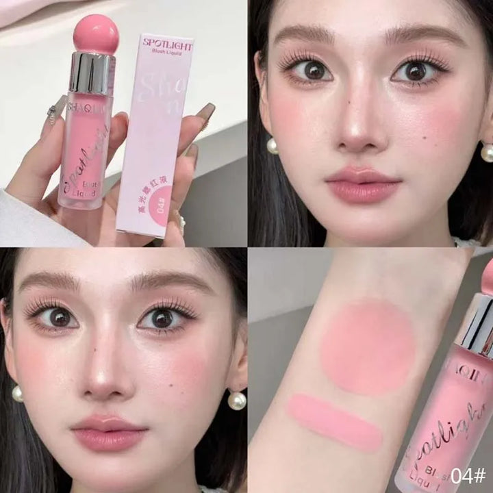 Liquid Blusher Makeup Water Light Jelly Blush Cool Warm Tone NudePink Liquid Rouge Highlighter Brighten Face Korean Style Makeup