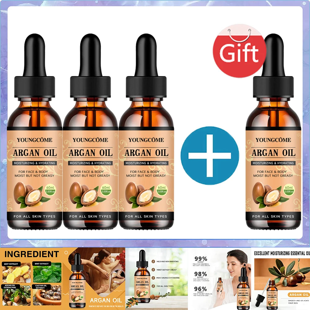 Moroccan Argan Oil Hair Serum Lightweight Hair Oil Mist For Split Ends, Frizzy Hair And Flyaways, Hair Oil Repair- Gloss Shine