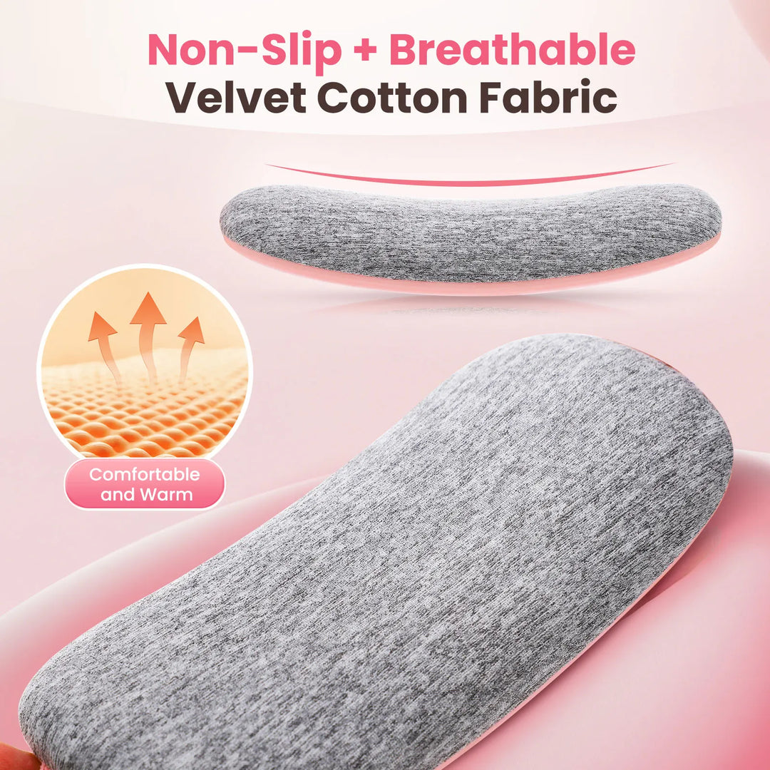 Menstrual Heating Pad Electric Cordless Abdominal Warmer Belt Vibration Massage Portable Period Care For Women Home Office