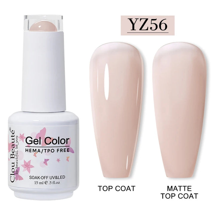 Clou Beaute 15ml HEMA TPO FREE Gel Nail Polish Vernis Semi Permanent UV Nail Art Varnish Lakiery Hybrydowe Manicure Gel Polish