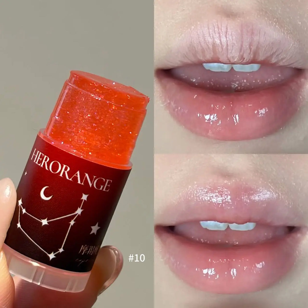 Herorange 12 Zodiac Lip Balm Set, Glitter Hydrating Gloss Oil, Moist Shiny Lip Tint Kit Daily Girly Lip Gift Pack