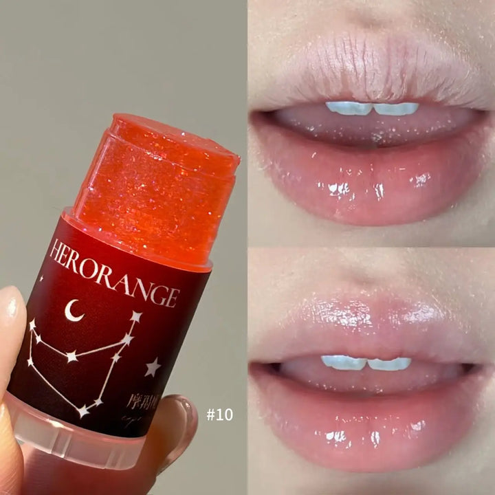 Herorange 12 Zodiac Lip Balm Set, Glitter Hydrating Gloss Oil, Moist Shiny Lip Tint Kit Daily Girly Lip Gift Pack