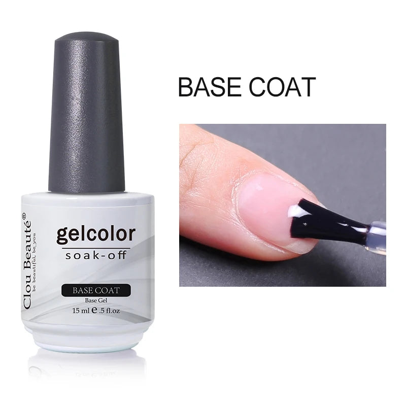 Clou Beaute 15ml HEMA TPO FREE Gel Nail Polish Vernis Semi Permanent UV Nail Art Varnish Lakiery Hybrydowe Manicure Gel Polish