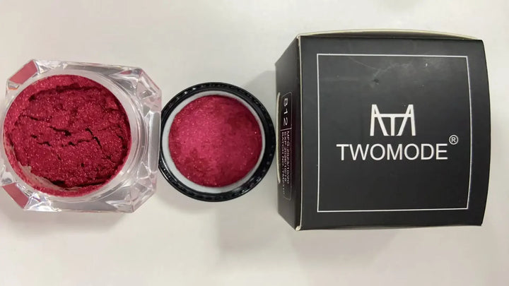 3g TWOMODE Single Color Red Eyeshadow Powder - High Pigmentation SmudgeProof Easy Blend Essential Eye Makeup for Halloween Party