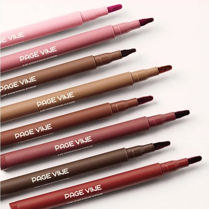 Velvet Brown Lip Liner Pencil Nude Matte Waterproof Non-stick Cup Cherry Red Lip Liner Lip Contour Pen Lipstick Makeup For Woman