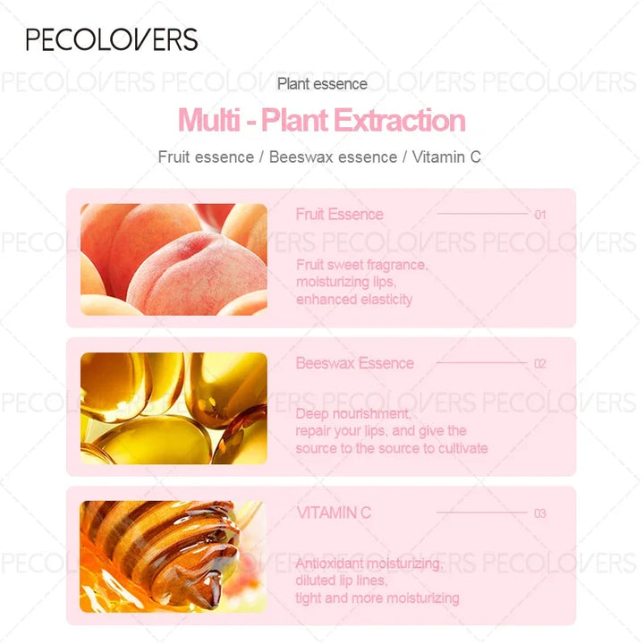 Sweet Fruity Long-Lasting Moisturizing Plump Liquid Lip Oil Fades Lip Dry Lips Temperature Color Changing Hydrating Lips