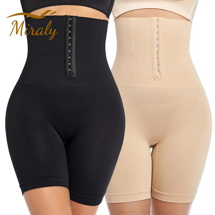 New Women Firm Tummy Control with Hook Butt Lifter Shapewear Panties High Waist Trainer Body Shaper Shorts Female Slimming fajas