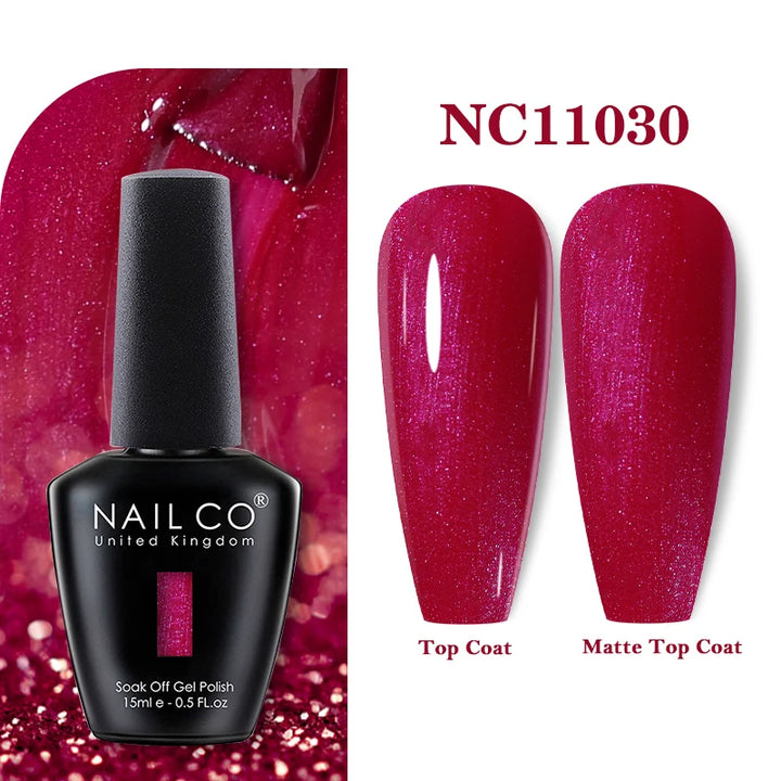 NAILCO 131Colors Vernis Semi Permanent UV Varnish Gel Nail Polish Nails Art Gel Manicure TOP BASE Varnish Hybrid