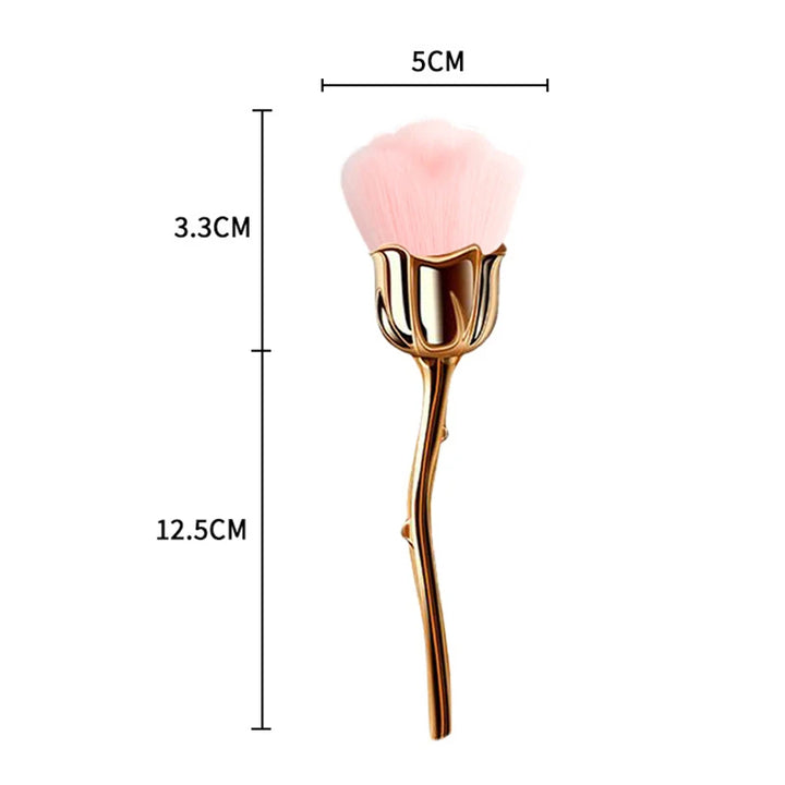 Rose-shaped Soft Brush For Manicure Nail Art Dust Brush Nail Dust Brush Gel Polish Dust Cleaning Nail Brushes Tool Nail Supplies