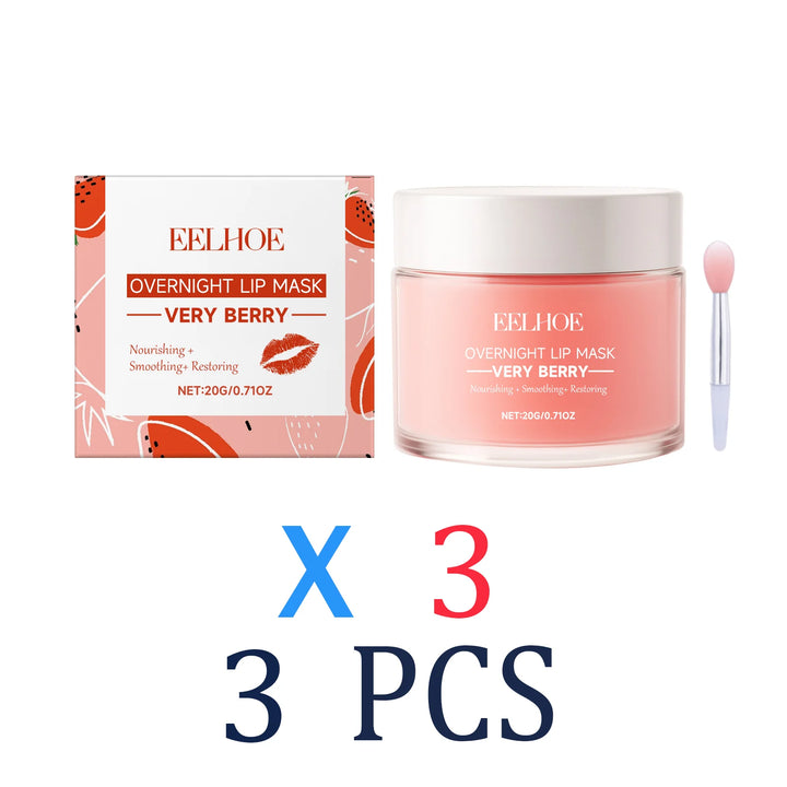 Lip Mask Berry Overnight Lip Sleeping Mask Stuffer Luxurious Lip Care for Dryness & Flaky Skin Moisturizing Without Greasiness