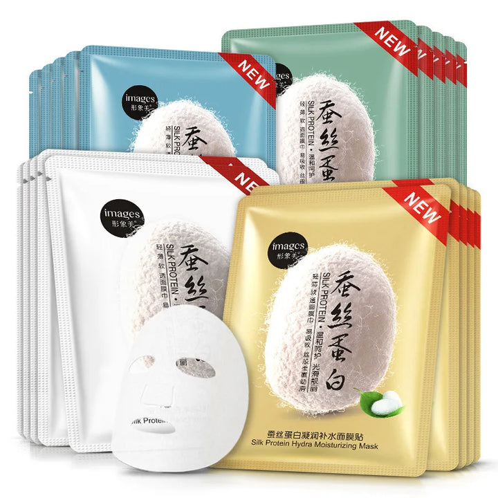 20Pcs Face Mask Sets Fresh Fruit Face Care Sheet Masks Hydrating Anti-aging Oil Control Acne Treatment Facial Mask Skin Care Set