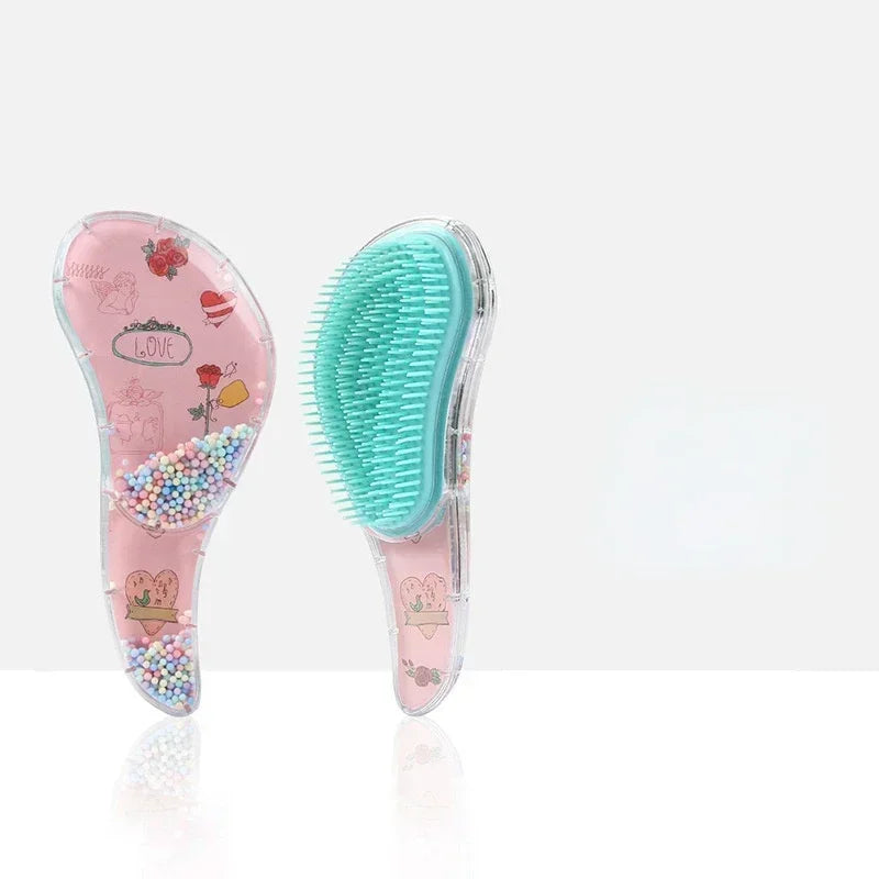 New Kids Star Magic Combs Anti-static Massage Unicorn Hair Brushes Tangle Detangle Shower Massage Hair Brush Comb