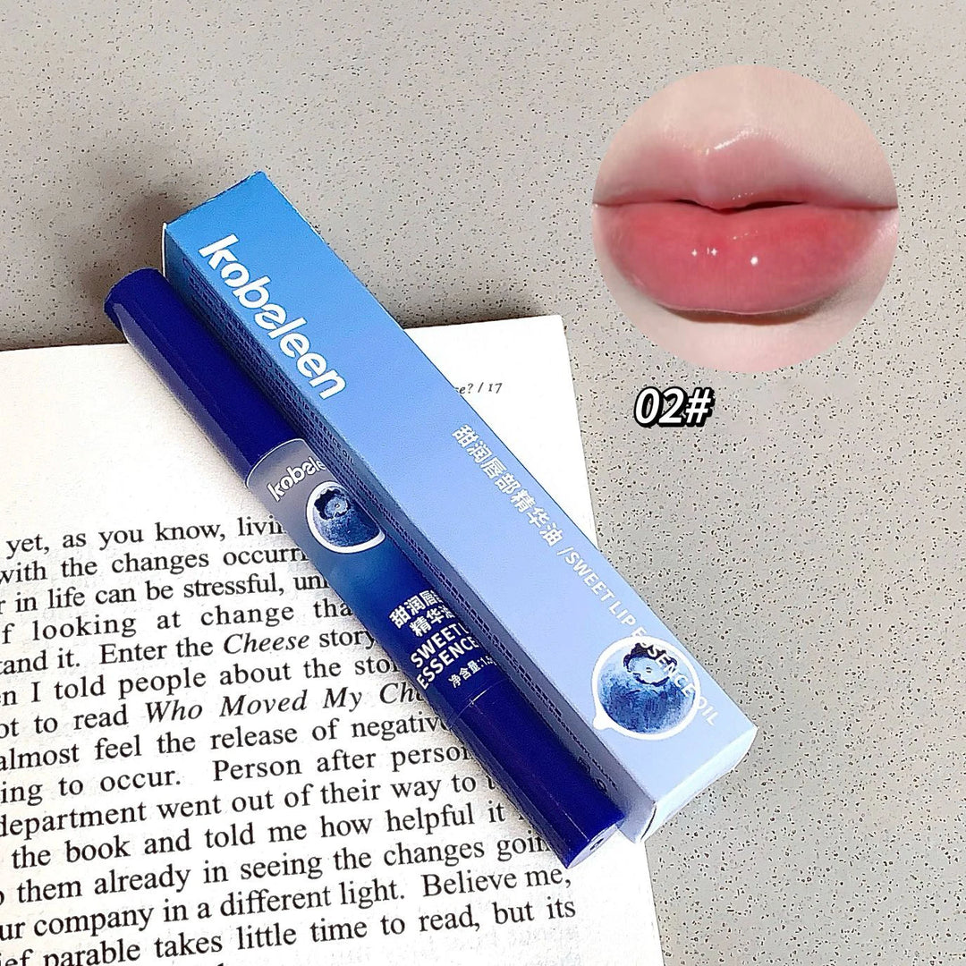 Peach Lip Oil Hydrating Mirror Lip Gloss Moisturizing Non-sticky Lip Tint Lips Plumper Autumn and Winter Lips Care Serum Primer