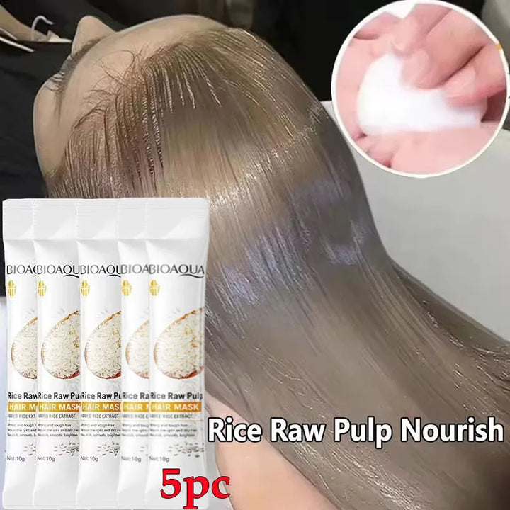 500G Magical Keratin Hair Mask 5 Seconds Repair Damaged Frizzy Hair Soft Smooth Shiny Nutrition Deep Moisturize Nourishing Hair