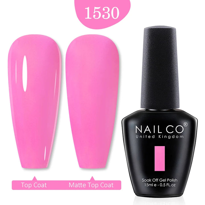 NAILCO Red Colors Series 15ML Nail Gel Polish Nail Supplies Semi Permanent For Nail Art Manicure Soak Off LED UV Hybrid Varnish