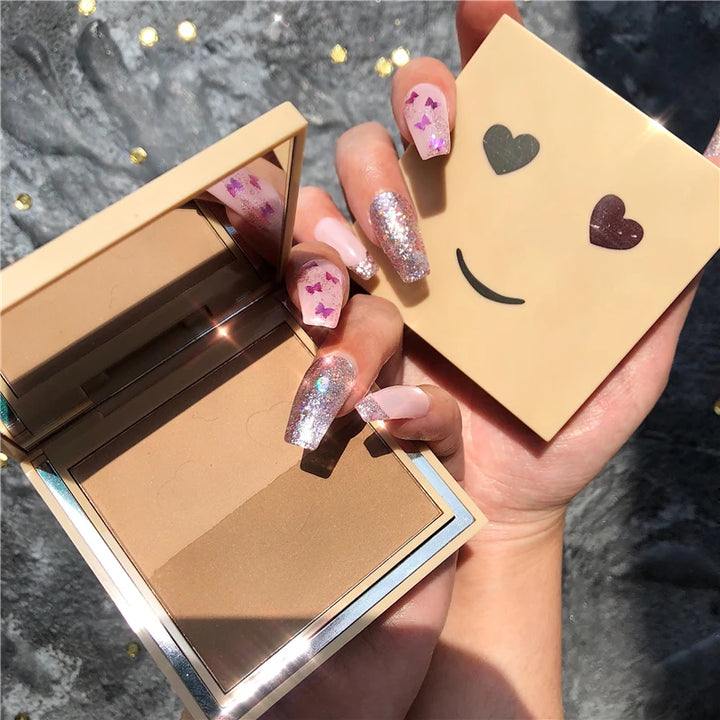GUICAMI Professional Bronzer Highlighter Powder Face Makeup Palette Contouring Faces Pressed Powder