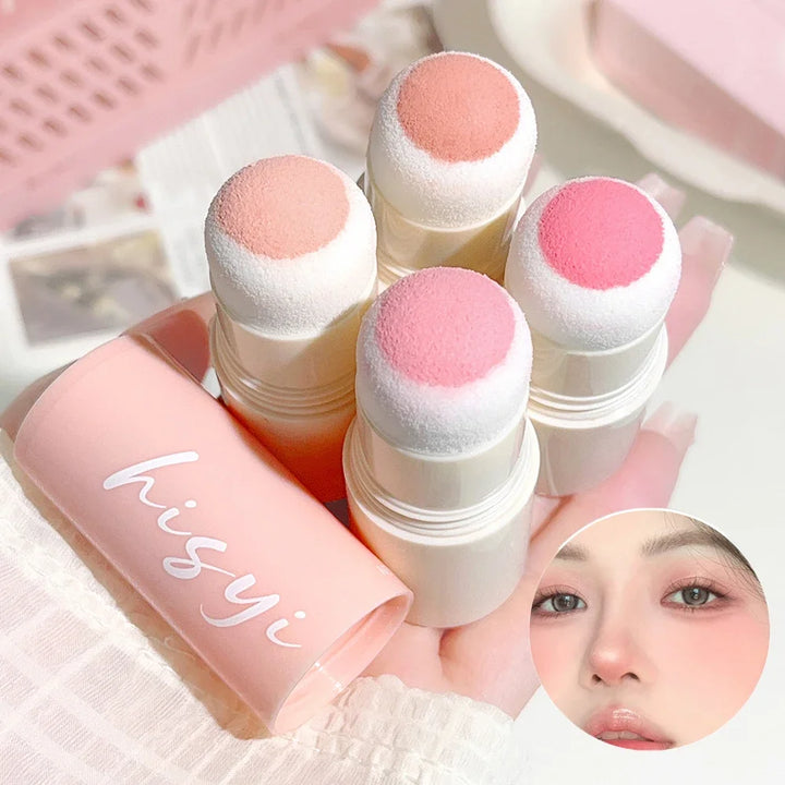 Velvet Mist Blush Stick - Vibrant and youthful, Korean style, natural long-lasting brightening, for both lips and cheeks
