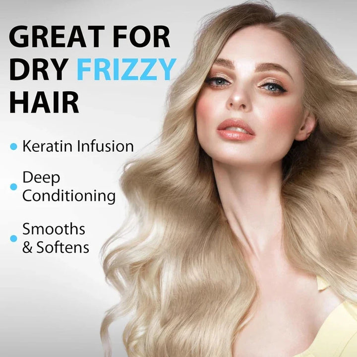 Keratin Protein Repair Hair Mask for Damaged Dry Moisture Essence Oil Conditioner Smooth Frizz Scalp Treatment Hair Care Serum