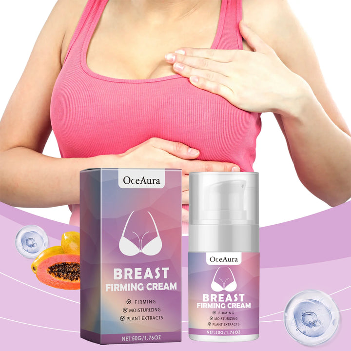 Breast Firming Care Cream, Moisturizing Massage & Nourishing Lifting Cream for Plump, Tight and Smooth Breast Skin