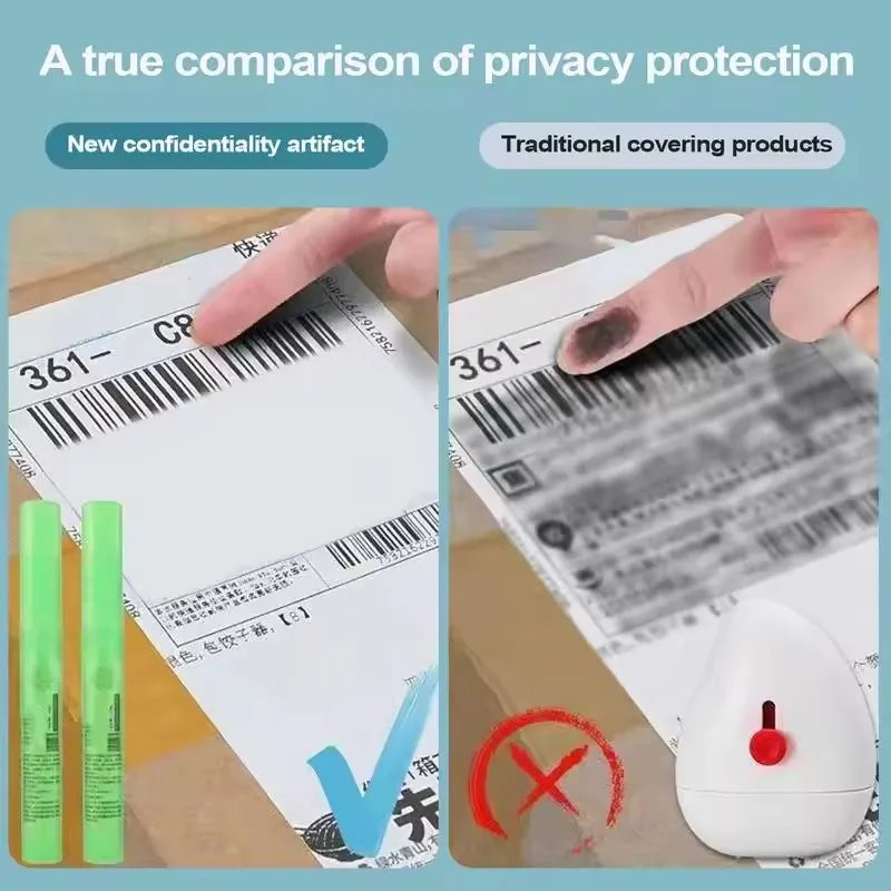 Elimination Privacy Spray Pen Thermal Paper Corrector Data Protection Privacy Protection Correction Fluid Portable Express Tool