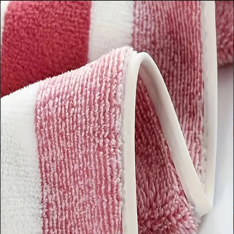 4pcs Striped Bath Towel Set Absorbent & Quick-drying Showering Towels Super Soft & Skin-friendly Bathing Towel For Home Bathroom