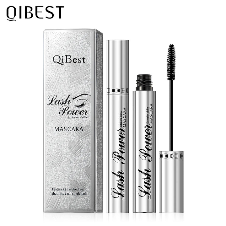 4D Mascara Lengthening Black Lash Eyelash Extension Eye Lashes Brush Beauty Makeup Long-wearing Waterproof Silver Color Mascara
