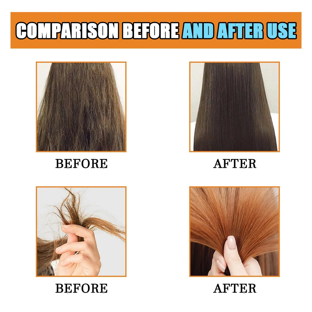 GOIPLE 4 in 1 Water-Based Keratin Serum Moisturizer Repair Dry Damaged Hair Smooth Control Frizz Oil Essence for Curly Frizzy