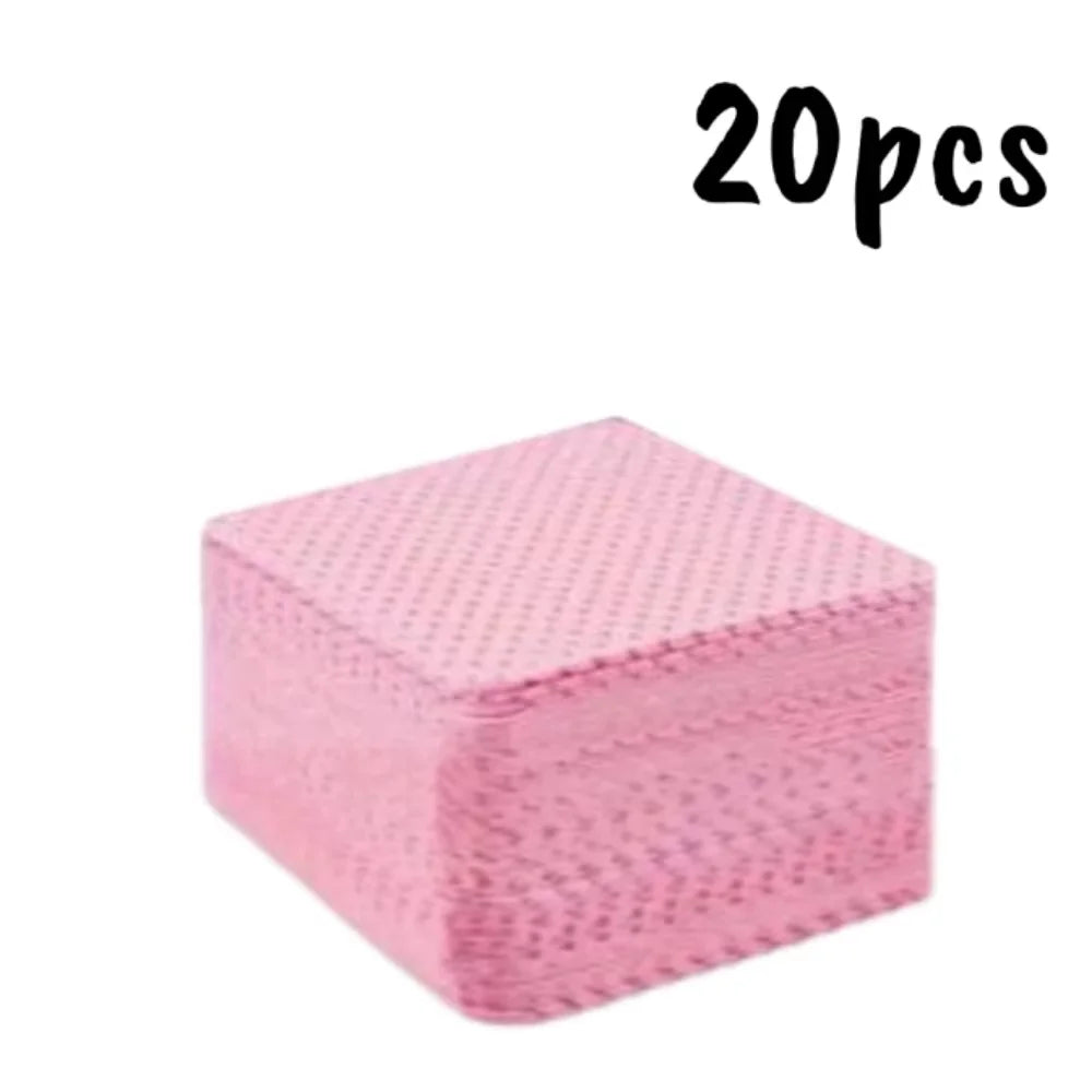 20/600pcs Lint-Free Nail Wipes Gel Cleansing Tissues Aluminum-Free Nail Polish Remover Pads for NaiArt Beauty Cleaning Care Tool