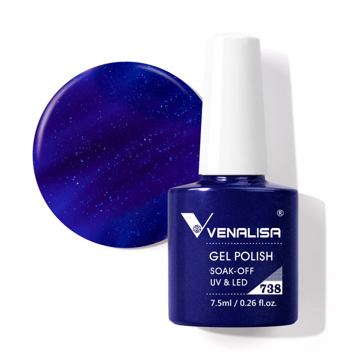 Venalisa HEMA TPO FREE Nail Gel Polish Glitter Gorgeous Full Coverage Soak Off UV LED French Nail Jelly Pink Nude Collection
