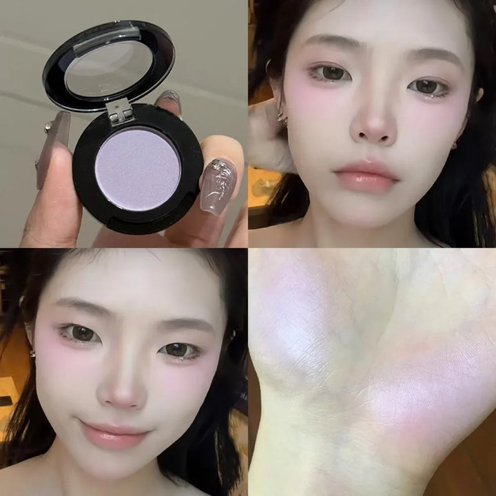 Eyeshadow Illuminator Matte White Highlighter Brighten Palette Lasting Shimmer Glitter Highly Pigmented Monochrome Eyes Makeup