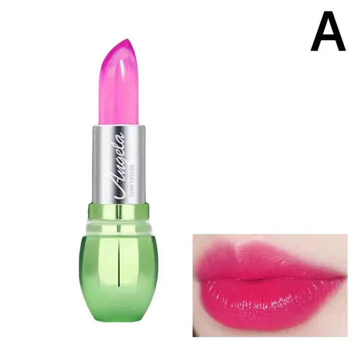 Crystal Jelly Lipstick,Magic Color Changing Lipstick, Moisturizing Temperature Color Changing Lip Gloss,Nourishing Lip Balm