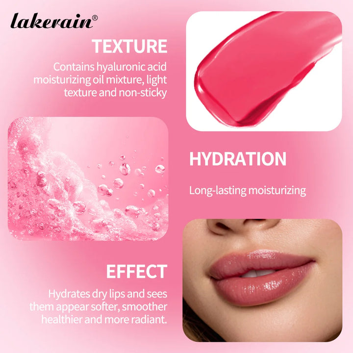 Lifter Glow Lip Oil Balm Deep Nourishing Smooth-melt Texture Glossy Glazed Lip Effect Moisturizing Lip Balm Natural Lip Makeup