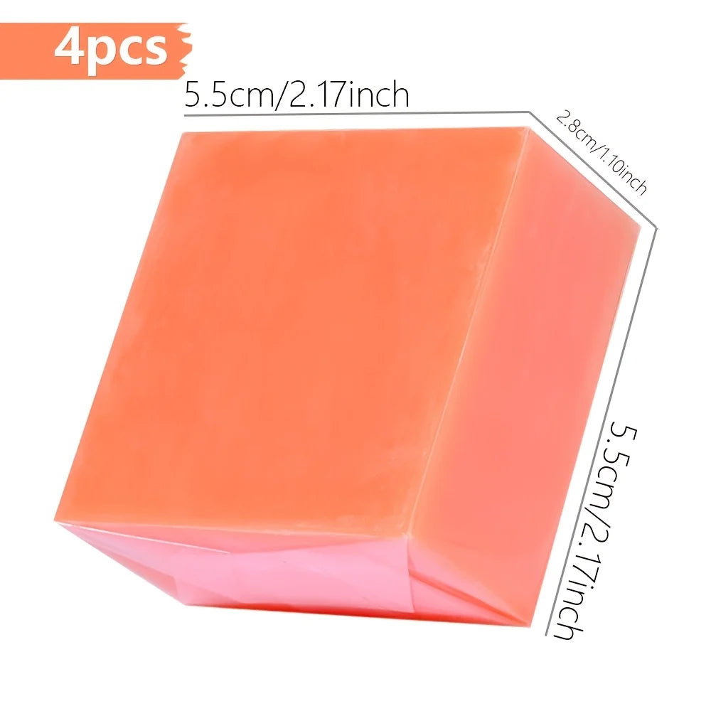 4pcs/Papaya Essential Oil Soap For Face Cleansing Natural Hydrating Whitening Pink Rose Handmade