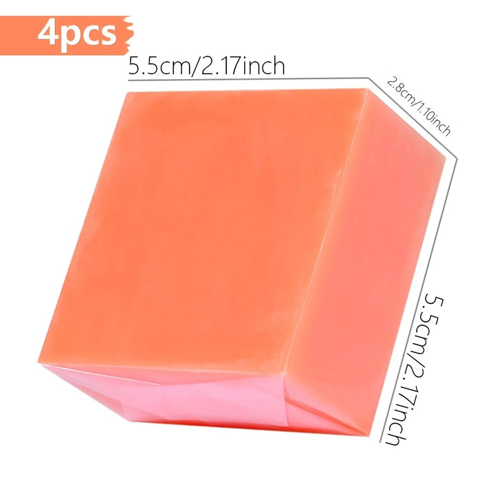 4pcs/Papaya Essential Oil Soap For Face Cleansing Natural Hydrating Whitening Pink Rose Handmade