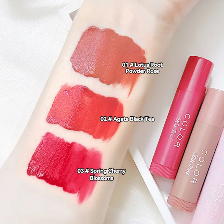 HAIPINK 3-Piece Set Tinted Moisturizing Lip Balm - Hydrating, Fade Lip Lines, Prevent Chapping