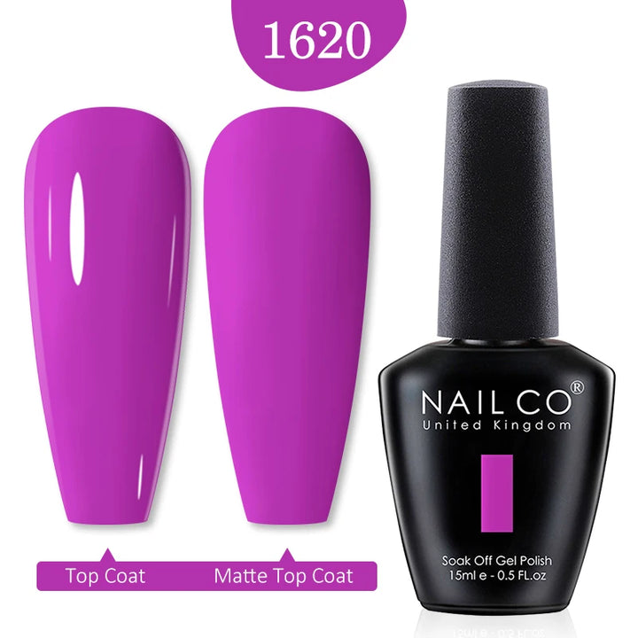 NAILCO Red Colors Series 15ML Nail Gel Polish Nail Supplies Semi Permanent For Nail Art Manicure Soak Off LED UV Hybrid Varnish