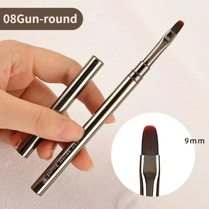 Nails Art Liner Brushes Elongated Lines Striping Drawing Painting  6/9/12/15/18/25mm Nail Design Pen Professional Manicure Tool