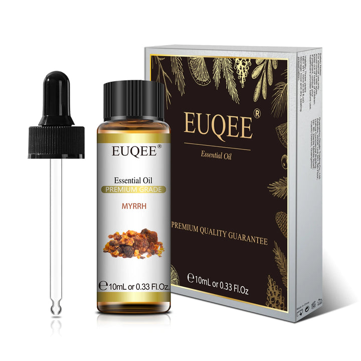 EUQEE 10ML Natural Essential Oils Eucalyptus Spearmint Vanilla Lavender Lemon Oregano Oil For Humidifier DIY Soap,Candle Making