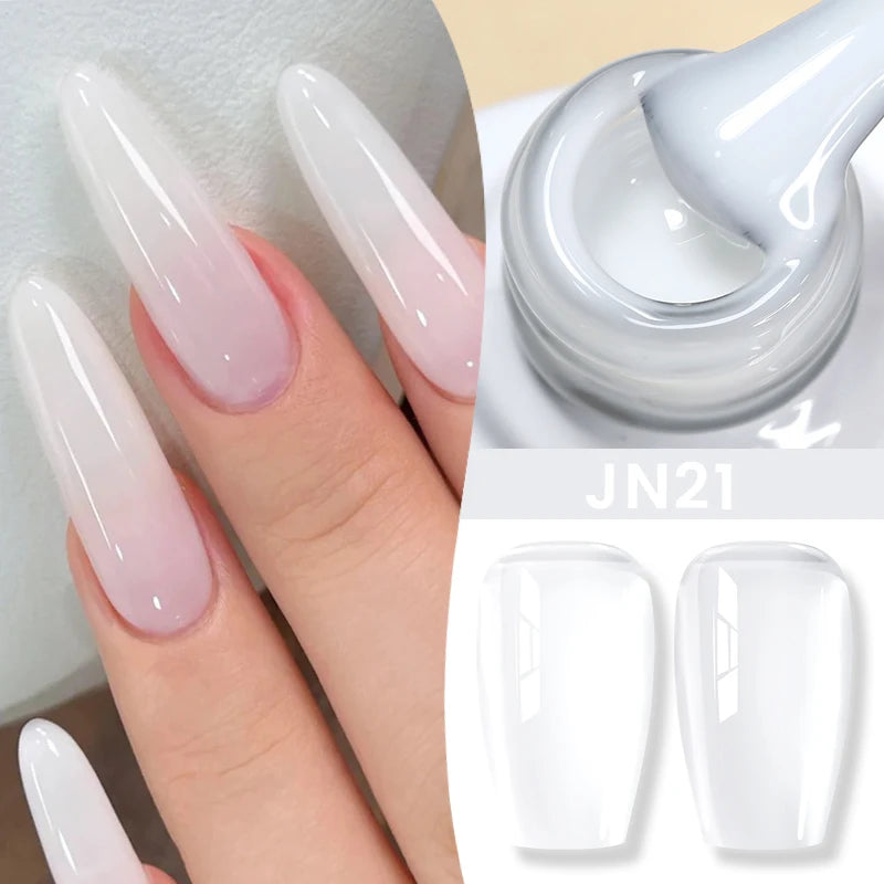 BORN PRETTY 10ml Jelly Nude Gel Nail Polish 50 Colors Semi Transparent Nail Art Nail Supplies Soak off UV LED Nails Gel Varnish