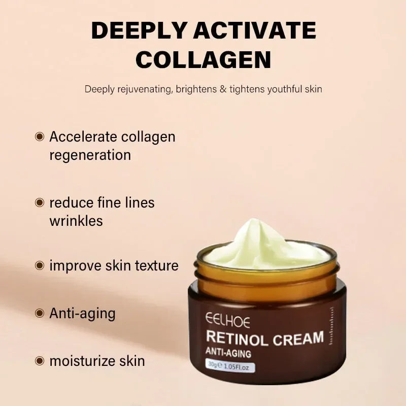 Retinol Face Cream Lifting Wrinkles Brightening Whitening Moisturizing Barrier Repair Firming Facial Skin Core