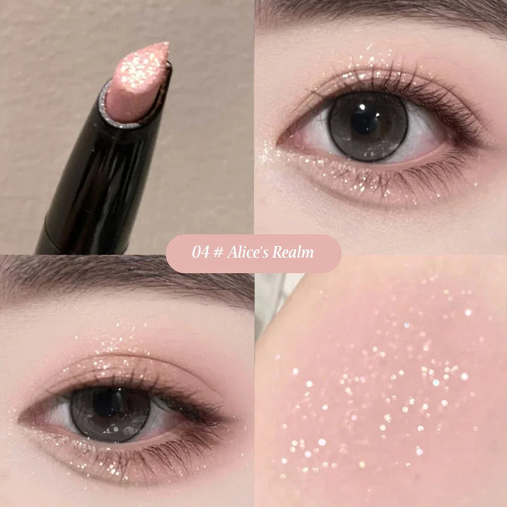 Glittering Highlighter Stick With Diamond Like Feel Silky And Good Ductility Face Brightening Three Dimensional Eye Shadow Pen