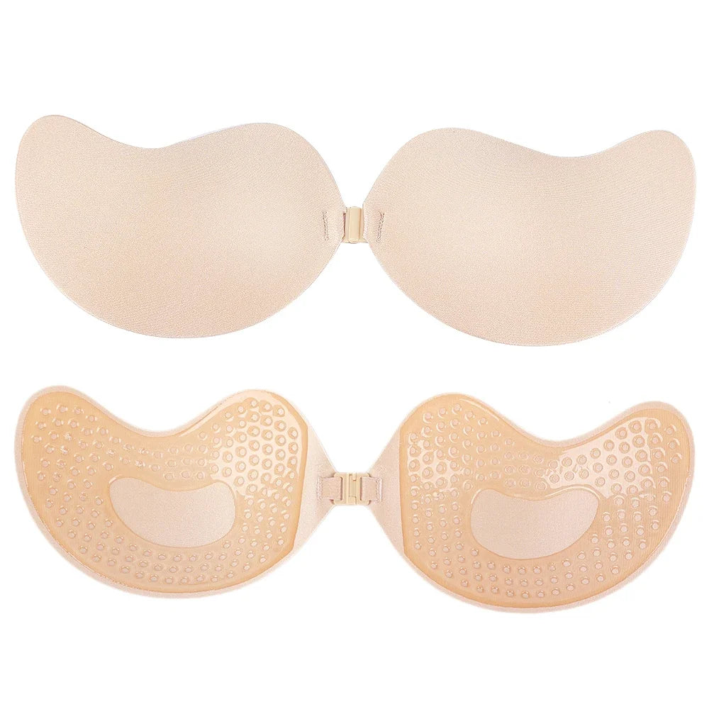 Large Size Reusable Nipple Cover Sticker Patch A-D Cup Push Up Bra Adhesive Pasty Strapless Bras Wedding Lingerie Silicone Pads