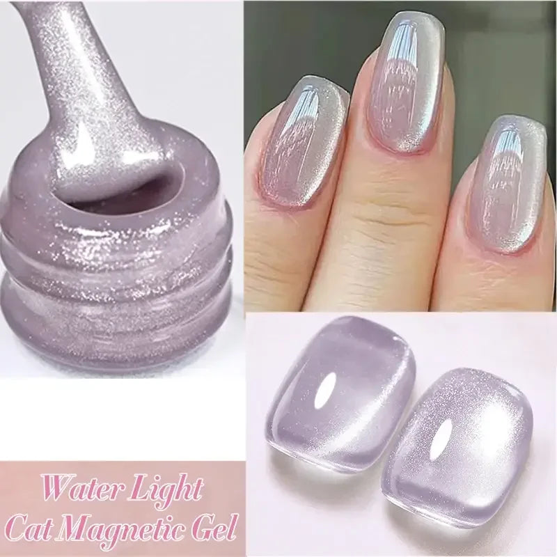BORN PRETTY Sparkling Glass Bead Cat Magnetic Gel Nail Polish Flash White Spar Red Color Semi Permanent Soak Off UV Gel Varnish