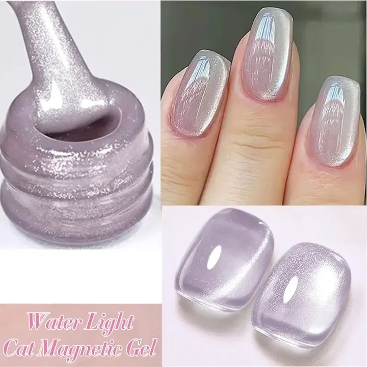 BORN PRETTY Sparkling Glass Bead Cat Magnetic Gel Nail Polish Flash White Spar Red Color Semi Permanent Soak Off UV Gel Varnish