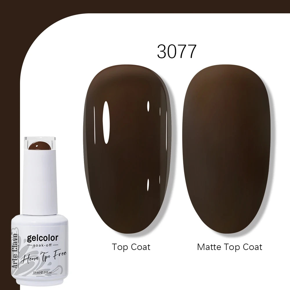 Arte Clavo 15ml HEMA TPO FREE Gel Nail Polish Pink Hybrid Nail Manicure Semi-permanent Enamels Varnish For UV LED Nails Supplies