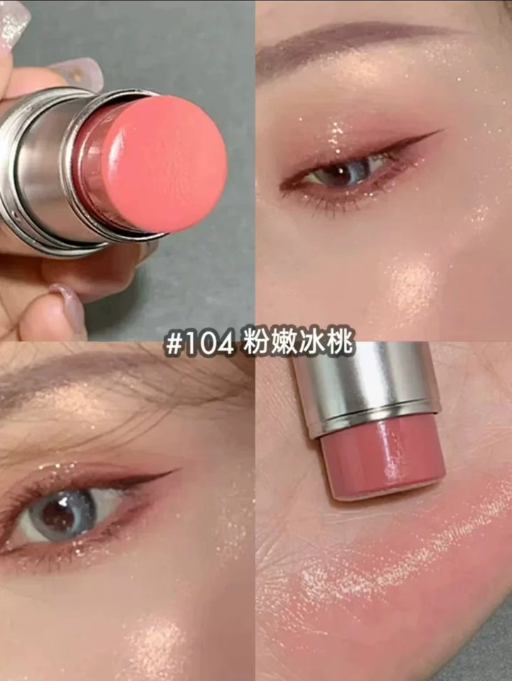 KAXIER High Gloss Stick Highlight Blush Water Light Shimmer Waterproof Sweatproof Face Contour Illuminator Brighten Rouge