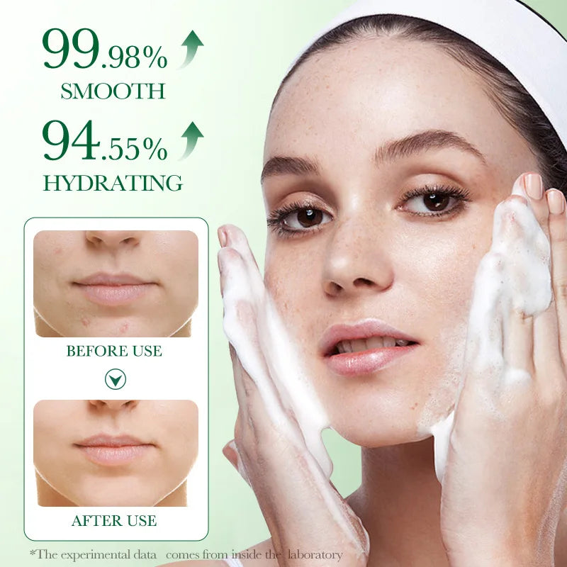 BIOAQUA Centella Asiatica Facial Cleanser Moisturizing Oil Control Anti Acne Face Deep Cleansing Face Wash Foam Facial Cleanser