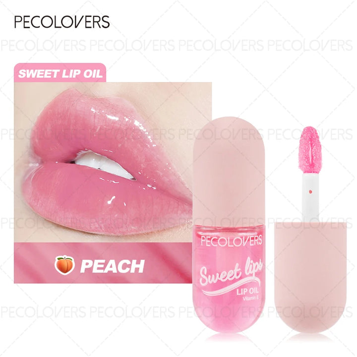 Sweet Fruity Long-Lasting Moisturizing Plump Liquid Lip Oil Fades Lip Dry Lips Temperature Color Changing Hydrating Lips